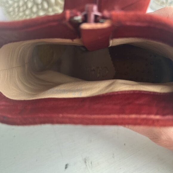 Cole Haan Rust Suede Almond Toe Cap Toe Ankle Boot D22838, Size: 8B - Picture 5 of 14